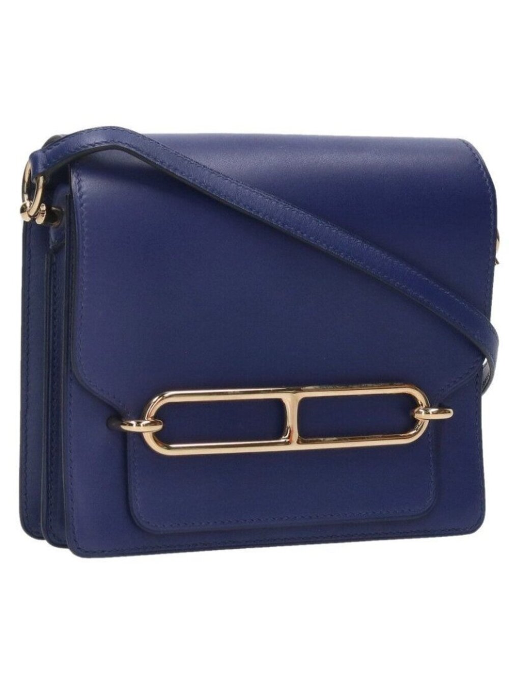 Hermes Lauris Leather Shoulder Bag